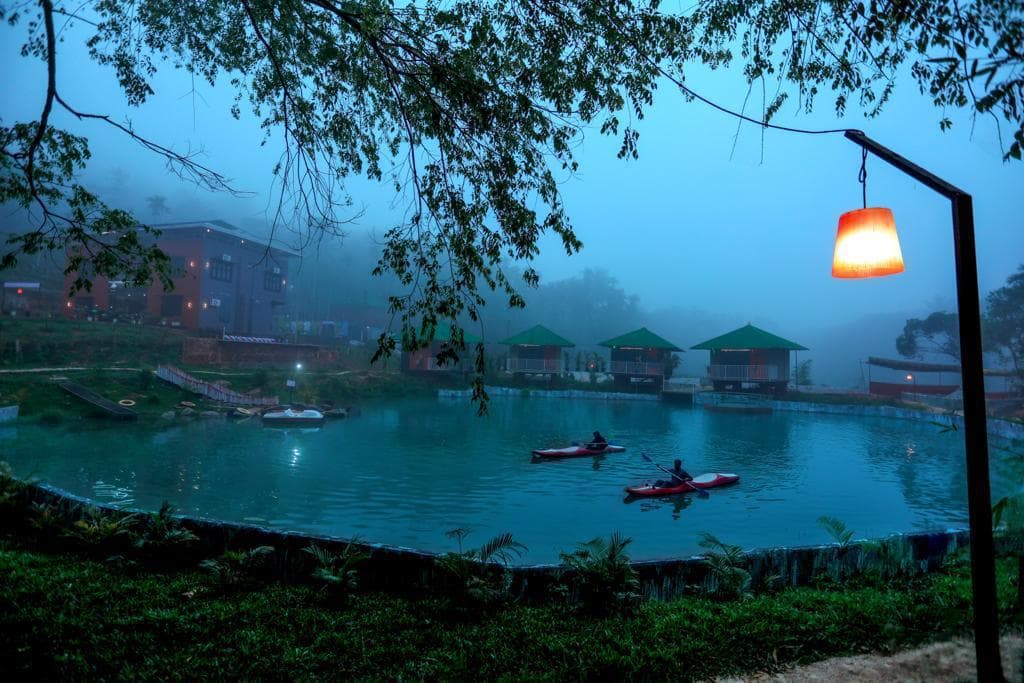 Wayanad resort pool view